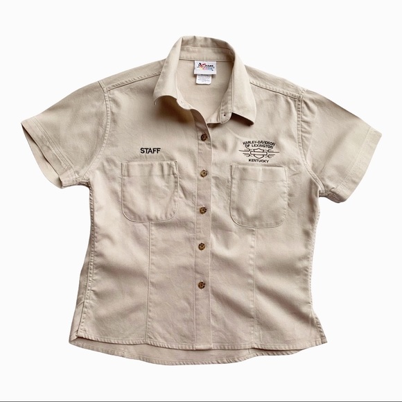 Chase Authentics Harley Davidson Of Lexington Staff Button Down Small - Picture 1 of 6